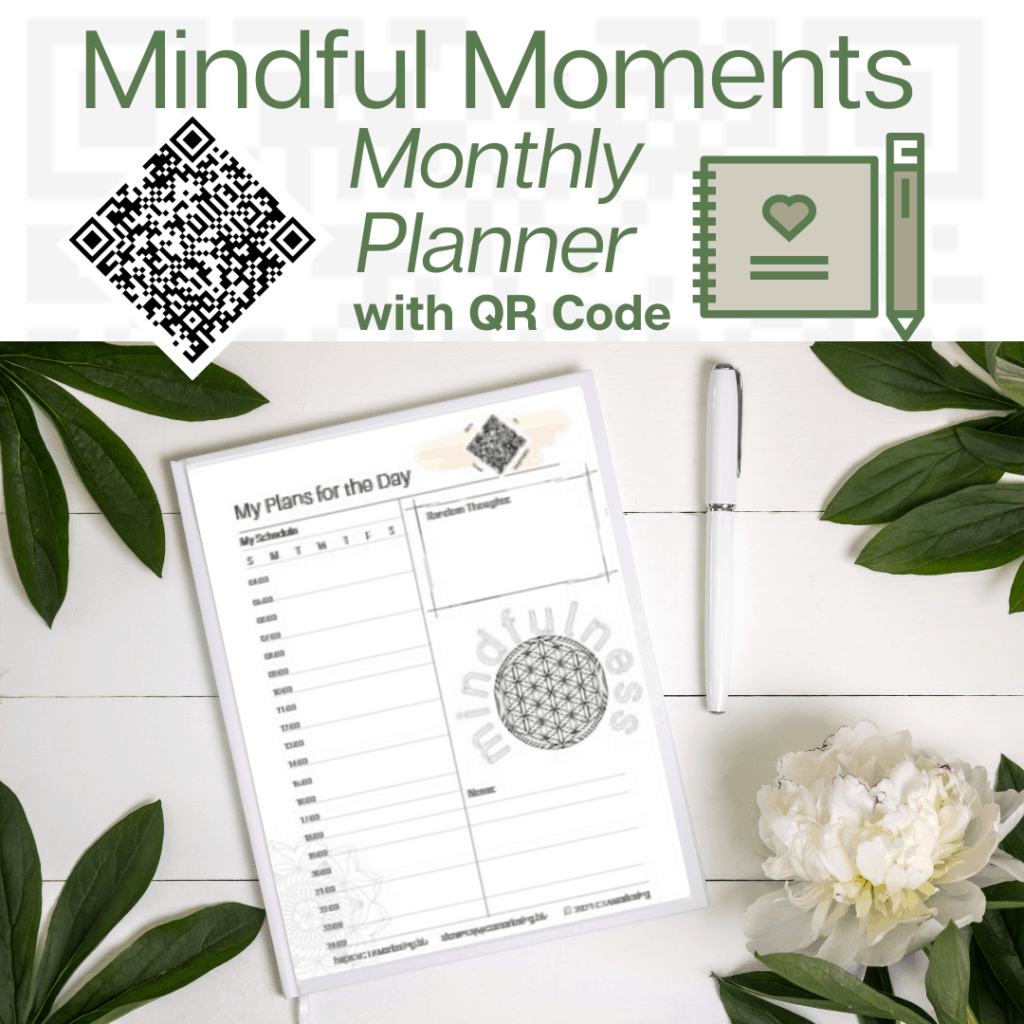 Monthly Planner with QR Code