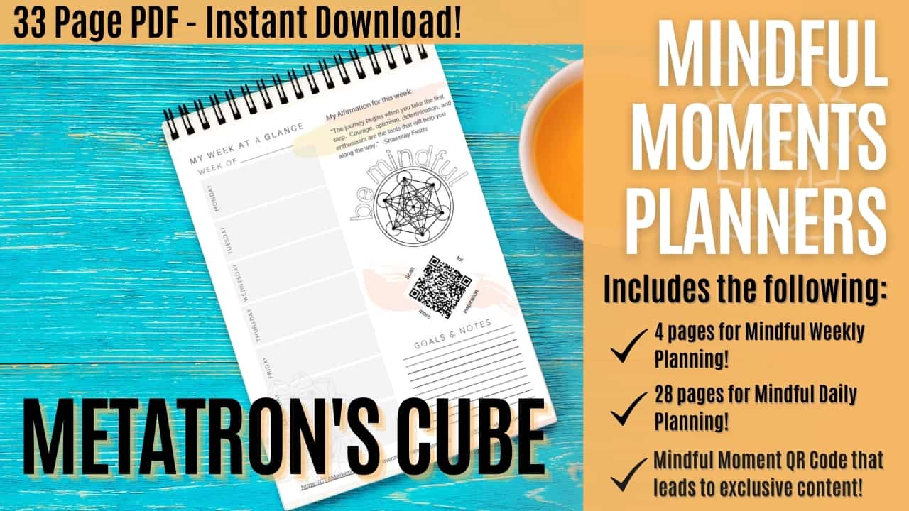 Mindful Moments Planner Metatrons Cube